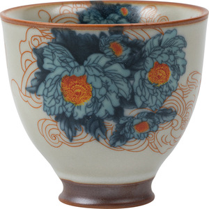 Guanlan Ru Kiln Master Cup Ceramic <b>Teacup</b> High-Footed Round Simple Design For Afternoon Tea - Product Image 5