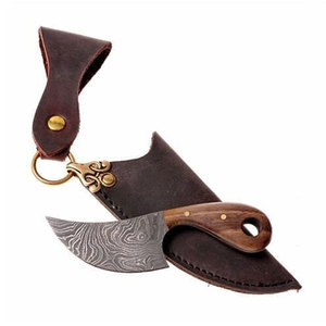 Couteau de chasse médiéval en acier Damas, fait main sur mesure, de qualité supérieure, avec manche en bois, support OEM, prix de gros - Product Image 3