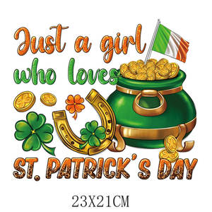 Vente en gros de vinyle autocollant de transfert de chaleur de St. Patricks Day prêt à appuyer conception de transfert de chaleur <span class=keywords><strong>film</strong></span> pour animaux de compagnie de transfert de chaleur pour t-shirt - Product Image 6