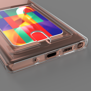 Étui de <span class=keywords><strong>Protection</strong></span> souple en tpu transparent porte-cartes pour Samsung, pour <span class=keywords><strong>Galaxy</strong></span> S20FE, S21 Ultra, <span class=keywords><strong>S10E</strong></span> Plus, Note 20, 10, 8, 9, A52, A72 - Product Image 5