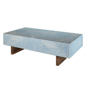 Nouveau produit 2024 nacre incrustation Table basse conception OEM personnaliser décor meubles de maison de l'usine du Vietnam directement - Product Image 2