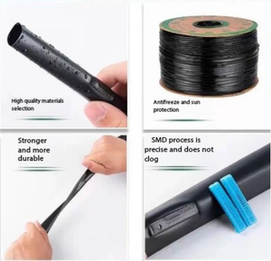 Nastro per irrigazione a goccia in PE nero morbido da 16 mm per microirrigazione agricola, ideale per giardini domestici, serre e tubi dell'<span class=keywords><strong>acqua</strong></span> - Product Image 4