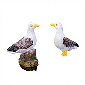 Estatua de Gaviota de Resina Hecha a Mano, Decoración Animal para el Hogar, Jardín de Hadas, Mesa de Navidad, Pastel, Decoración de Coche - Product Image 4