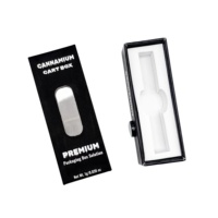Boîte d'emballage coulissante en papier biodégradable avec fenêtre de présentation, résistante aux enfants, pour stylo à bille avec logo personnalisé, gaufrage, recyclée