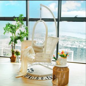 Balcón columpio <span class=keywords><strong>Silla</strong></span> de ratán cesta colgante interior hogar ocio dormitorio de niña sala de estar <span class=keywords><strong>Silla</strong></span> de cuna de respaldo alto <span class=keywords><strong>silla</strong></span> colgante - Product Image 6