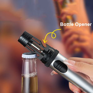 Accendino per pistola a spruzzo per birra a doppia faccia ad alta potenza di fuoco gonfiabile in metallo accendino per torcia a fiamma rossa - Product Image 4