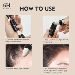 <span class=keywords><strong>Sevich</strong></span> Hairline Shadow <span class=keywords><strong>Powder</strong></span> Stick Etiqueta privada Magic Root Touch Cover Up Black Hair Dye Color Pen - Product Image 6