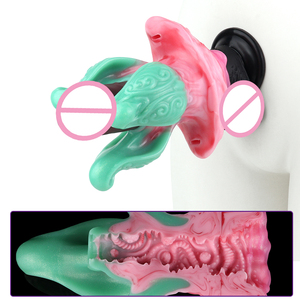 Labia Petal Shape Wearable Anal Plug with Real Vagina Channel Big Silicone Anal <b>Toy</b> Masturbator for Men Woman Flirt <b>Anus</b> Dilator - Product Image 1