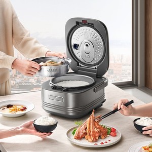 Olla Arrocera Midea Petal Ih de 4L, Acero Titanio Gris, Multiusos, Eléctrica, con Función de Reserva - Product Image 3