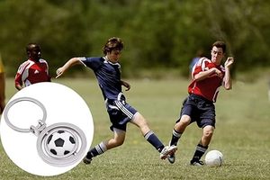 Mini Portachiavi a Forma di Pallone da Calcio, Ciondolo per Zaino, Anello Portachiavi, Piccolo Pendente, Regalo per Uomini, Donne, Ragazzi e Ragazze - Product Image 4
