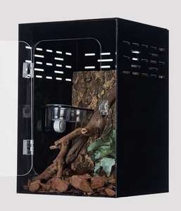 <span class=keywords><strong>Cage</strong></span> d'élevage personnalisable pour serpent, gecko, lézard, en PVC et acrylique, enclos classique pour reptiles, boîte respirante pour fournitures de reptiles - Product Image 1