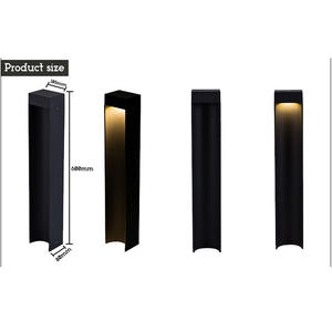 Bolardo Iluminación Decoración Paisaje Jardín Lámpara Impermeable Césped Luz - Product Image 1