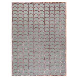 พรมปูพื้นกันลื่นทำจากขนสัตว์เนื้อนุ่มลายเรขาคณิตทำจากขนสัตว์สไตล์หรูหรา - Product Image 1