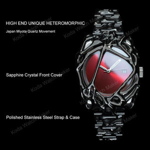 Montres pour hommes de haute qualité personnalisées, forme unique, acier inoxydable, mouvement japonais, style simple, résistantes à l'eau, montre de sport, boîte - Product Image 3