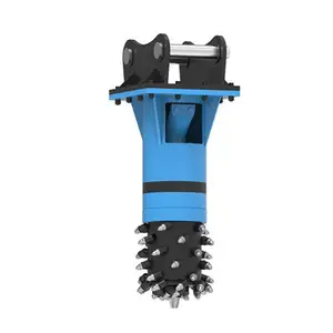 Mini máy xúc backhoe Dọc Đường hầm bê tông trục trống máy cắt file đính kèm