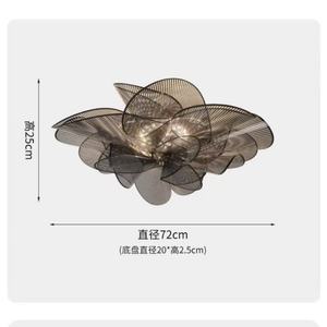 LE Nordic Bedroom Pendant Lamp Modern Dressing Room Petal <b>Light</b> Living Room Nail Salon Decorative <b>Light</b> - Product Image 3