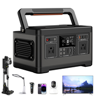 Vente en gros 500W Centrale électrique portable Onduleur à onde sinusoïdale pure haute capacité Solution d'alimentation pratique