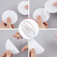 Disques acryliques ronds découpés au laser, en plexiglas transparent, pour artisanat DIY, sous-verres ou décorations.