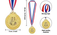 Médailles personnalisées Médailles Football Running Rugby Baseball Football Métal Sports Médaille d'or Ruban Sport Trophées et médailles vierges