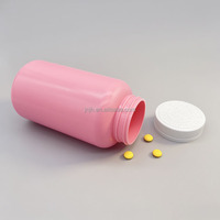Bouteille en plastique HDPE de 500 ml pour l'emballage de pilules et de gélules