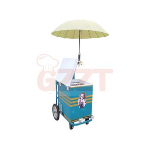 Carrito de helado <span class=keywords><strong>para</strong></span> remolque, <span class=keywords><strong>camión</strong></span> de comida móvil, comercial, Mini tienda, coche, helado italiano, congelador, gran oferta - Product Image 2