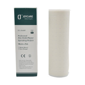 Excellente perméabilité à l'air tissu de coton adhésif médical perforé ruban d'oxyde de Zinc rouleau de plâtre - Product Image 6