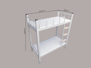 Lit superposé moderne en métal de haute qualité, durable, pour adultes, étudiants, dortoir, hôtel, école, chambre à coucher, appartement, lit écologique - Product Image 4