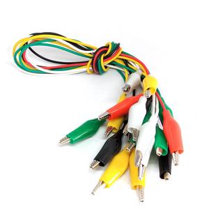 Doppelspitzen-Krokodillen-Clips mit Drähten Testdrähte Reparatur-Schlüsseldraht 10 kleine Krokodillen-Clips in einem Bündel - Product Image 2