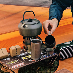 OEM Mini Aluminum Outdoor Kettle Lightweight Portable Picnic Pot with Handle <b>for</b> Climbing Mini <b>Tea</b> Coffee <b>Water</b> <b>Boiler</b> <b>for</b> Camp - Product Image 2
