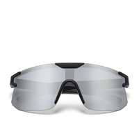 Lunettes de soleil de sport unisexes XD-1239 à monture intégrale, grande taille, polarisées, miroir UV400, anti-éblouissement pour activités de plein air