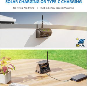 Magnetic Solar Powered <b>Wireless</b> Backup <b>Camera</b> HD1080PDIY Installation DVR 7 Inch Monitor <b>Camera</b> <b>System</b> for Trailer/RV/Truck - Product Image 4