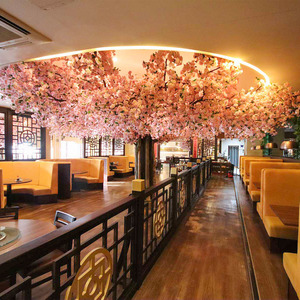Simulation personnalisée 2m 3m 4m 5m grande pièce maîtresse artificielle arbre de fleurs de cerisier pour mariage restaurant jardin décorations pour la maison - Product Image 3
