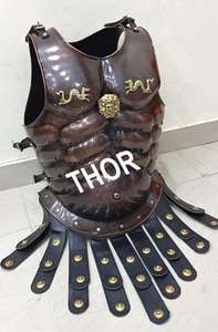 Muscles Armor Jacket Leather Strap <b>Medieval</b> <b>Costume</b> Antique Finish Armor <b>Medieval</b> Jacket - Product Image 3