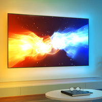 Bande lumineuse LED pour téléviseur Banqcn, synchronisation avec la musique du téléviseur, prise en charge 4K HDR, avec boîtier de synchronisation.