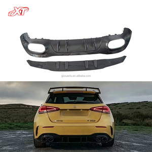 Difusor Trasero de Fibra de Carbono Estilo <span class=keywords><strong>AMG</strong></span> W177 para <span class=keywords><strong>Mercedes</strong></span> <span class=keywords><strong>Benz</strong></span> Clase A Sport A35 Hatchback, Kit de Carrocería, Protector de Parachoques - Product Image 1