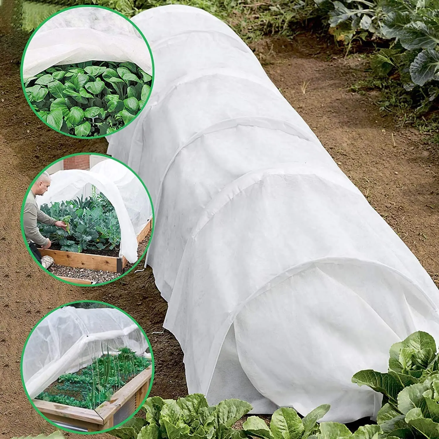 Cubierta de protección de plantas no tejida para agricultura al por mayor, cubierta de plantas de jardín para plantas de invierno, cubierta helada