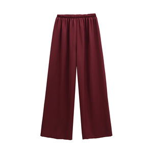 <span class=keywords><strong>Pantaloni</strong></span> Estivi da Donna a <span class=keywords><strong>Vita</strong></span> Alta, Gamba Larga, Stile Palazzo, Chiusura Elastica <span class=keywords><strong>in</strong></span> <span class=keywords><strong>Vita</strong></span>, Tessuto <span class=keywords><strong>in</strong></span> <span class=keywords><strong>Viscosa</strong></span> Elasticizzato Antirughe, Vestibilità Comoda - Product Image 4