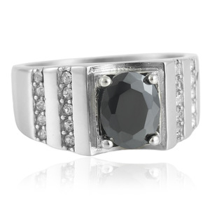 European American Style <b>Titanium</b> Steel <b>Ring</b> With Green Gemstone Prong Setting Women's Fashion Jewelry Gift 210150 - Product Image 3