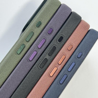 Coque de téléphone à motif tissé en tissu technique avec aspiration magnétique puissante et affichage animé pour iPhone 17 Pro Max, 17 Air, 16, 15, 14 Plus