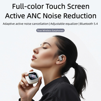 Q18 écouteurs sans fil avec écran tactile intelligent ANC ENC suppression de bruit HiFi stéréo conception ouverte sport crochet d'oreille A9 Pro écouteurs