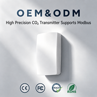Transmisor de CO2 Profesional A300 para Montaje en Pared, Sensor NDIR Sueco, Modbus RS485, IP30, Alta Precisión para HVAC, DCV y Energía