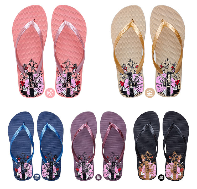 Summer Beach Casual Slipper Flip-flops Outdoor EVA PE PVC Filpflops Slippers Wholesale