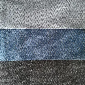 Kostenlose Probe Leinen Polyester Mischung Fischgräten muster Chenille Stoff für Sofa Vorhang