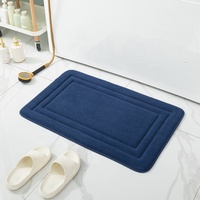 Nouveau tapis absorbant en éponge à mémoire de velours corail épaissi, tapis de sol de salle de bain antidérapant chambre