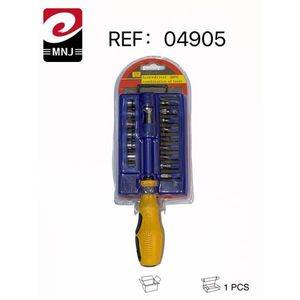 MNJ Multi Functional Screwdriver Set 20pc Combination Tool Kit With Handle For Household Repair - Product Image 3