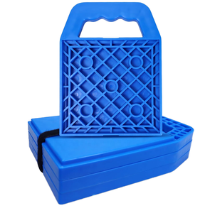 Trending 4Pack RV Camper Stabilizing Jack Pads & Leveling <b>Blocks</b> with Handle Yellow <b>Plastic</b> for Travel Trailer Readily Available - Product Image 1