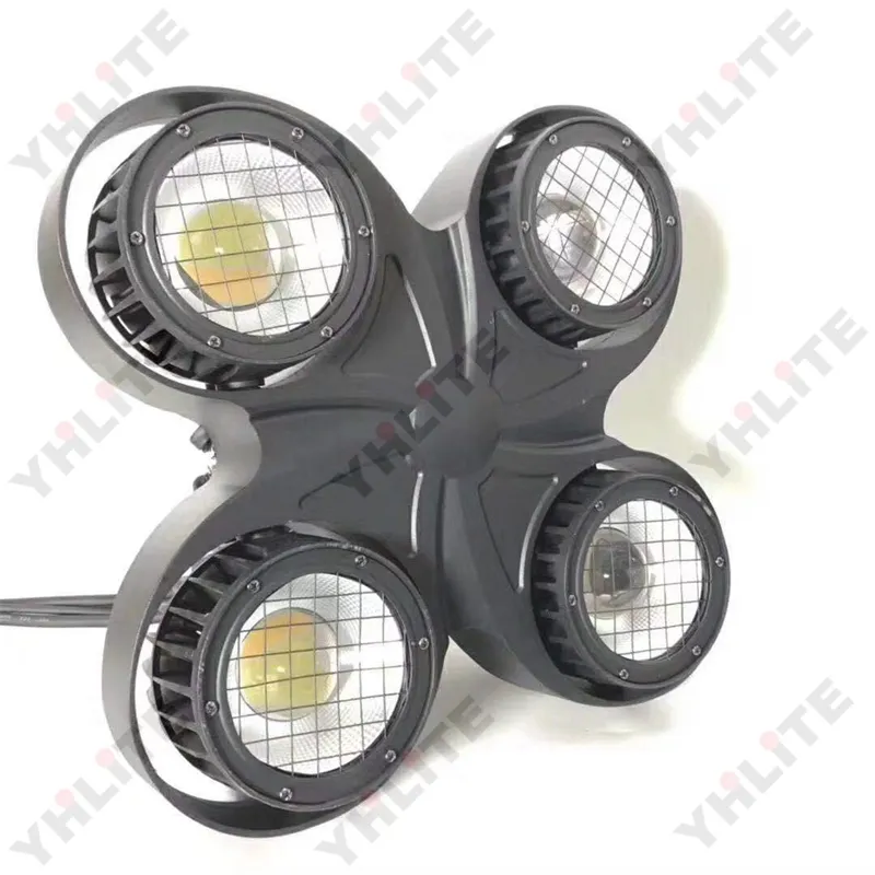 IP65 2in1 Warm & Cold White Waterproof Cob Stage Blinder Light 4 Eyes Audience Dmx512 Led Cob Blinder Light