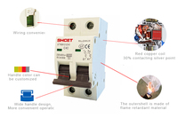 Üreticiler AC MCB 1P 2P 3P 4P 6A 10A 16A 20A 25A 32A 40A 50A 63A Elektronik Mini Minyatür Devre Kesici