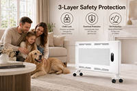 Panneau Radiant en Graphène 1500W Sans Entretien, 99,1% d'Efficacité, Chauffage Commercial Durable, Alternative au Gaz, CE REACH