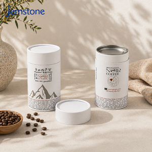Caja de Cartón Kraft Impresa Reciclable con Buen Sellado para Alimentos, Cilindro de Papel para Envasado de Alimentos, Tubo de Papel de Grado Alimenticio para Granos de Café - Product Image 1